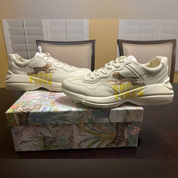 New Gucci Rhyton Tiger Sneaker Shoes Size UK 12 / US 12.5